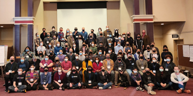 Dev Summit 22 Group Photo - Serious Smiles